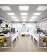 60x60 Casambi LED Panel, 36W - Højde:9mm, UGR19, hvid kant