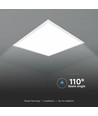 60x60 Casambi LED Panel, 36W - Højde:9mm, UGR19, hvid kant
