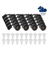 20 stk. LEDlife indbygningsspot Inno88 Udendørs - Inkl. 6W GU10, Sort, IP44, godkendt i isolering