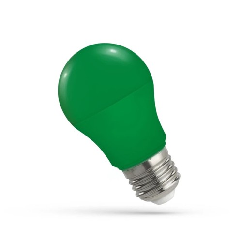 Spectrum 4,9W Grøn LED pære - Matteret, E27, A50, 230V
