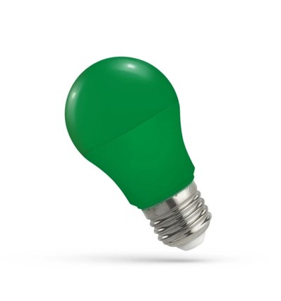 Spectrum 4,9W Grøn LED pære - Matteret, E27, A50, 230V