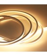 5m AnyCut Neon Flex 10x10 Varm hvid LED strip - 7,5W/m, 12V, Ingen klippeafstand