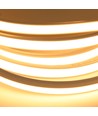 5m AnyCut Neon Flex 10x10 Varm hvid LED strip - 7,5W/m, 12V, Ingen klippeafstand