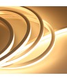 5m AnyCut Neon Flex 10x10 Varm hvid LED strip - 7,5W/m, 12V, Ingen klippeafstand