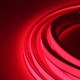 5m AnyCut Neon Flex 10x10 Rød LED strip - 8W/m, 12V, Ingen klippeafstand