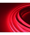 5m 8W/m AnyCut Neon Flex 10x10 Rød LED strip - 12V DC, Ingen klippeafstand