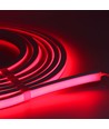 5m 8W/m AnyCut Neon Flex 10x10 Rød LED strip - 12V DC, Ingen klippeafstand