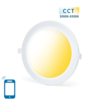 Outlet: Aigostar Smart WiFi CCT LED Downlight (Ø220) 18W, Dæmpbar - Hvid