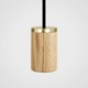 Outlet: Tala Pendel E27 Fatning i Eg (Oak) - 3 Meter Stofledning