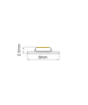 5m 11000K, 12V 9,6W/m LED strip - Ekstra kold, 120 LED pr. meter