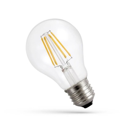 A60 LED 11W E27 - 230V, Kultråd, Klar, Spectrum