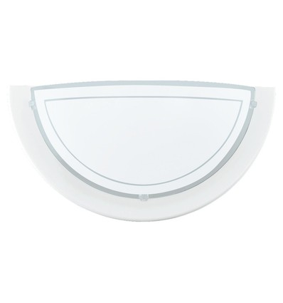 Outlet: EGLO planet-1 væglampe E27 (halvmåne) L290 mm i hvid