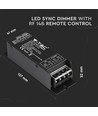 300W LED Synkron Dæmper - RF 14B fjernbetjening