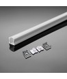 Monteringssæt med diffuser - LED-Strip, PCB, 20mm, Overflade, 2000x17.2x14.44mm, Hvid
