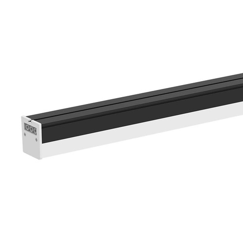 120cm 40W LED lysskinne - 107lm/W, Sort, IP20, IK08, gennemfortrådet, 4000K