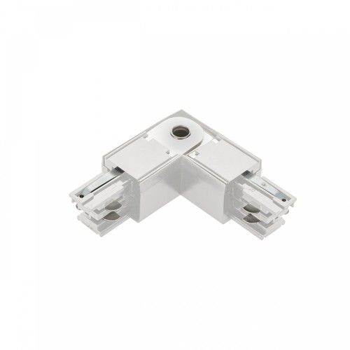 3-faset SPS-2 L-samler, justerbar - Hvid, IP20, aluminium, til skinnesystem