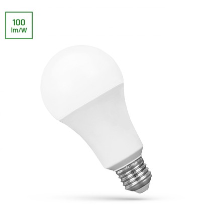 LED 18W E27 - 230V, kold hvid, A60, Spectrum