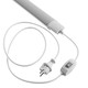 120cm LED armatur m. stik og afbryder - 36W, 230V, 2m kabel + stik, tænd/sluk, IP65