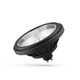 Spectrum AR111 GU10 14W LED spot - 230V, 40° spredning, sort, 230V