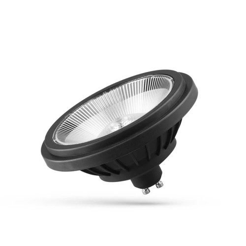GU10 AR111 14W LED spot - 40° spredning, sort