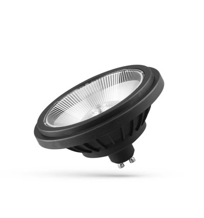 Spectrum AR111 GU10 14W LED spot - 230V, 40° spredning, sort, 230V