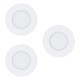 Outlet: EGLO Fueva Indbygningsspots 3x2,7W Ø85 mm I Hvid