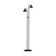 Outlet: EGLO Palbieta Gulvlampe Med 2xGU10 3W i Sort/Satineret