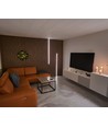 Lys til akustikpanel, 240cm, sort - Komplet sæt med aluprofil og COB LED strip