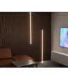 Lys til akustikpanel, 240cm, sort - Komplet sæt med aluprofil og COB LED strip