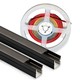 Lys til akustikpanel, 240cm, sort - Komplet sæt med aluprofil og COB LED strip