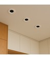 18W Blændfri RA90 CCT Downlight Ø106mm - 3 lyskulører, hvid front, Hul: Ø95mm, Honeycomb