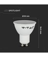 4,5W Spotlight GU10 - Mælket Dæksel, 3000K, 3 stk/pak