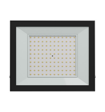 Noctis Lux 4 projektør 100W - kold hvid, 230V, IP65, 251x207x26mm, sort