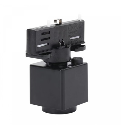 SPS2 Adapter Slim - 3-faset, med stikdåse, sort, Spectrum