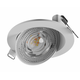 6,5W Ø8,2cm MOBILO LED indbygningsspot - 130lm/W, CCT, 36° justerbar, hvid kant