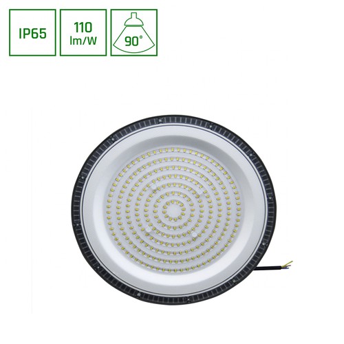 PLATEO SUN 3 HIGH BAY 200W - Neutral Hvid, 230V, 90°, IP65, IK06, 309x65mm, Sort