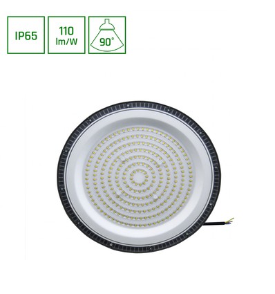 PLATEO SUN 3 HIGH BAY 200W - Neutral Hvid, 230V, 90°, IP65, IK06, 309x65mm, Sort