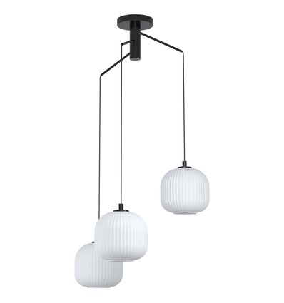 Outlet: EGLO Mantunalle Pendel Lampe Til 3xE27 Klynge i Hvid