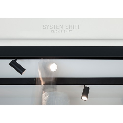 System Shift Spot M - lys 44x157x178mm, 10W, 24°, sort, DALI