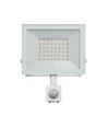 Noctis Lux 4 projektør 50W - Varm hvid, 230V, IP44, 176x221x53mm, hvid, PIR sensor