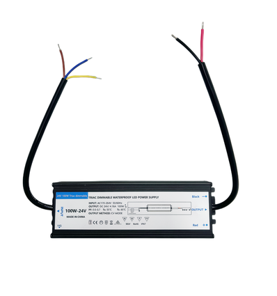 100W / 24V DC dæmpbar strømforsyning - 4.17A, IP67, Triac