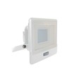 V-Tac 30W LED projektør med sensor, hvid - Samsung LED chip