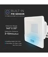 30W LED projektør med sensor - Hvid, arbejdslampe, Samsung LED chip
