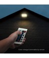 V-Tac 30W RGB+kold hvid projektør - Sort hus, fjernbetjening, IP65