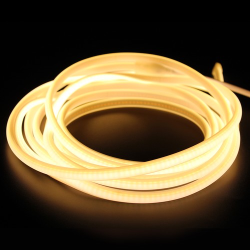 5m Neon COB RA95, 230V - 11W/m, IP67, 288 LED/m, kan klippes for hver 10cm, op til 50m