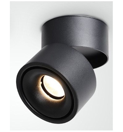 Dæmpbar LED loftspot RA98 - 10W, sort, justerbart, til påbygning