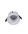 Dæmpbar RA99 indbygningsspot - 10W, Hul: Ø7,5 cm, Mål: Ø8,5 cm, hvid kant, 230V