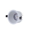 DimToWarm RA94 indbygningsspot - 10W, Hul: Ø7,5 cm, Mål: Ø8,5 cm, hvid kant, 230V