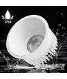 DimToWarm RA94 indbygningsspot - 10W, Hul: Ø7,5 cm, Mål: Ø8,5 cm, hvid kant, 230V