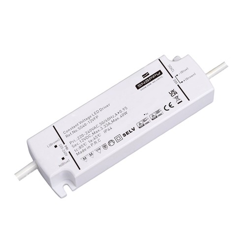 Snappy 40W strømforsyning - 24V DC, 1.6A, IP44